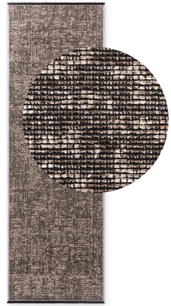 ELLE Decoration , Behúň Brilliance Prisma 106312 Beige z kolekcie Elle, 80x250, hnedá, obývacia izba
