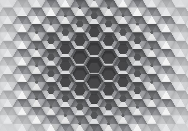 Fototapeta - 3D šesťuholníky (152,5x104 cm)