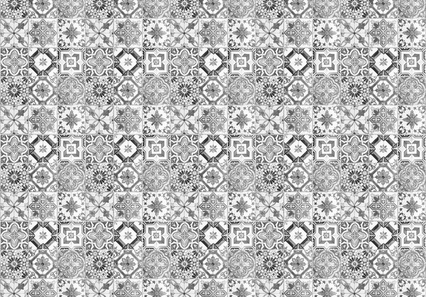 Fototapeta - Čierne a biele dlaždice (152,5x104 cm)