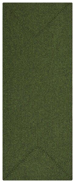 Hanse Home , Kusový koberec Braided 105554 Green – na von aj na doma, 80x150, zelená, chodba / predsieň