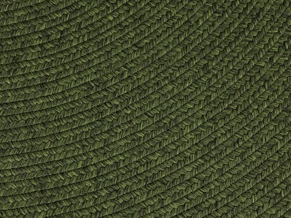 Hanse Home , Kusový koberec Braided 105554 Green kruh – na von aj na doma, 200x200 (priemer) kruh, zelená, chodba / predsieň