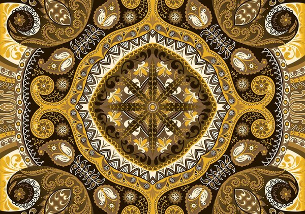 Fototapeta - Žltá mozaika (254x184 cm)