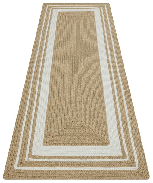Hanse Home , Kusový koberec Braided 105556 Creme Beige – na von aj na doma, 120x170, béžová, chodba / predsieň