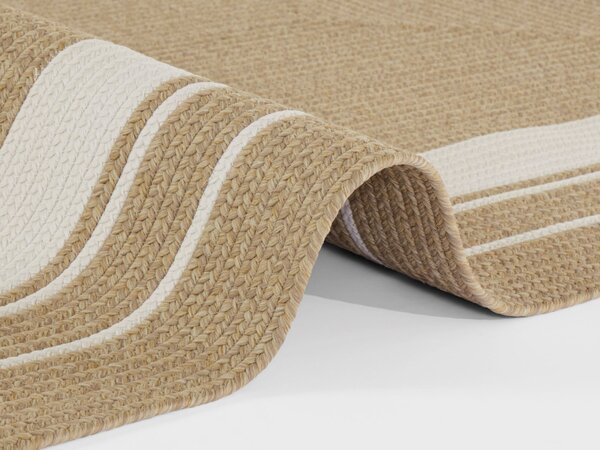 Hanse Home , Kusový koberec Braided 105556 Creme Beige – na von aj na doma, 120x170, béžová, chodba / predsieň