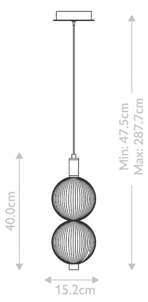 VISIACE SVIETIDLO, 15,2/40 cm Elstead Lighting - Interiérové svietidlá