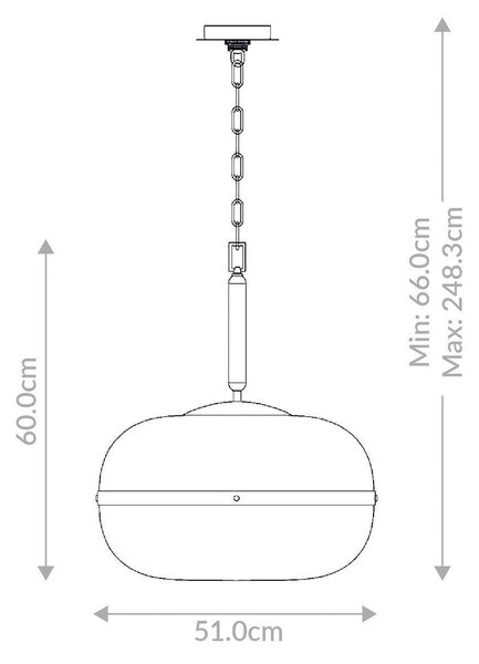 VISIACE SVIETIDLO, 51/66 cm Elstead Lighting - Interiérové svietidlá
