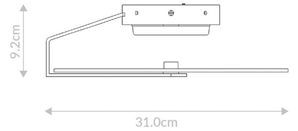 NÁSTENNÉ LED SVIETIDLO, 31/9,2 cm Elstead Lighting - Interiérové svietidlá