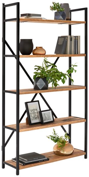 REGÁL, prírodná farba, mangové drevo, 100/178/32 cm Ambia Home - Regály