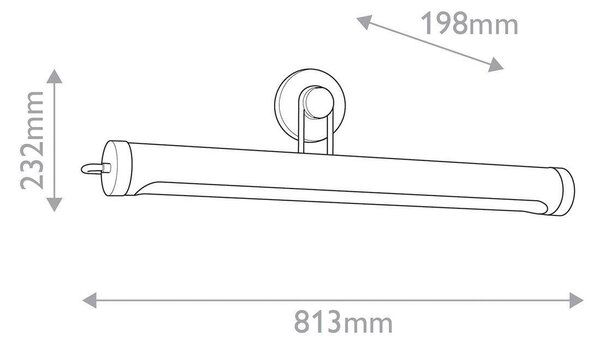 NÁSTENNÉ SVIETIDLO, 23,2/81,3/19,8 cm Elstead Lighting - Interiérové svietidlá