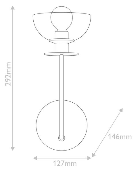 NÁSTENNÉ SVIETIDLO, 12,7/29,2 cm Elstead Lighting - Interiérové svietidlá