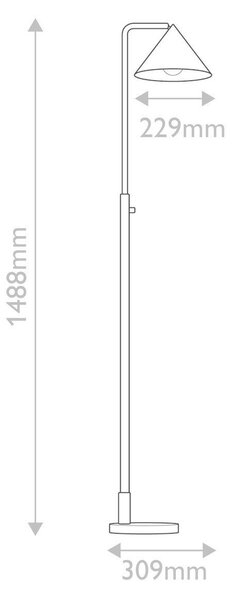 STOJACIA LAMPA, 148,8/22,9/30,9 cm Elstead Lighting - Interiérové svietidlá