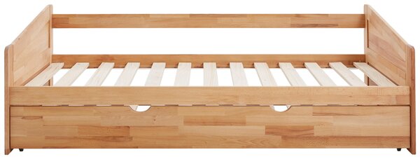 POSTEĽ S VÝSUVNÝM LÔŽKOM, 90/200 cm farba buka Livetastic - Detské izby, Online Only