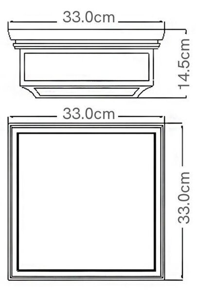 VONKAJŠIE STROPNÉ SVIETIDLO, 14.5/33 cm Elstead Lighting - Online Only bytové doplnky, Online Only