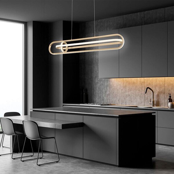 ZÁVESNÉ LED SVIETIDLO, 107,1/44,9/16,7 cm Elstead Lighting - Interiérové svietidlá