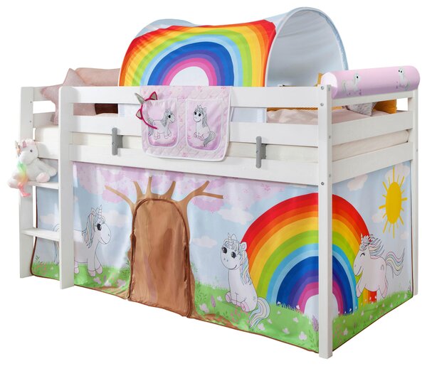 VYVÝŠENÁ POSTEĽ, 90/200 cm biela MID.YOU - Detské izby, Online Only