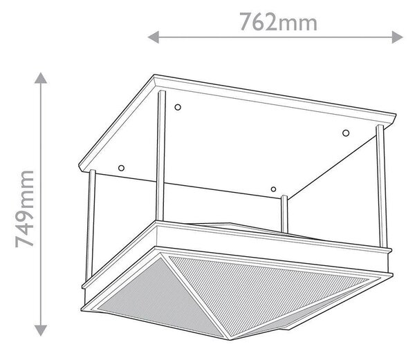 STROPNÉ SVIETIDLO, 42/48,2 cm Elstead Lighting - Interiérové svietidlá