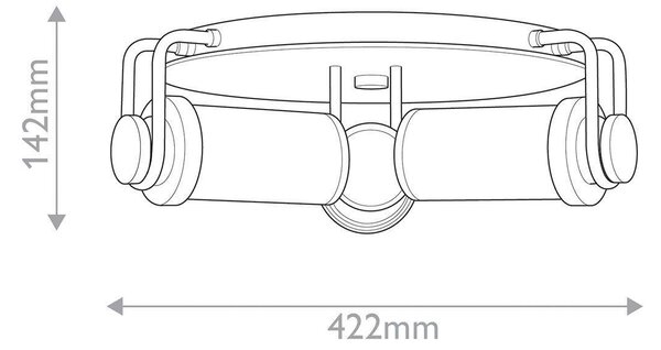 ZÁVESNÉ SVIETIDLO, 42,2/14,2 cm Elstead Lighting - Interiérové svietidlá