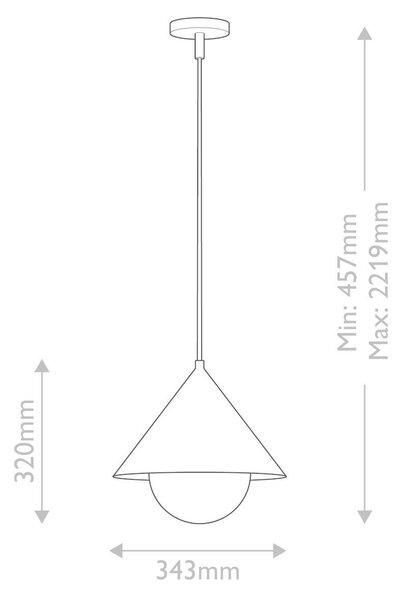 ZÁVESNÉ SVIETIDLO, 32/34,3 cm Elstead Lighting - Interiérové svietidlá
