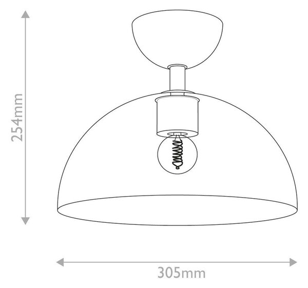 STROPNÉ SVIETIDLO, 30,5/25,4 cm Elstead Lighting - Interiérové svietidlá