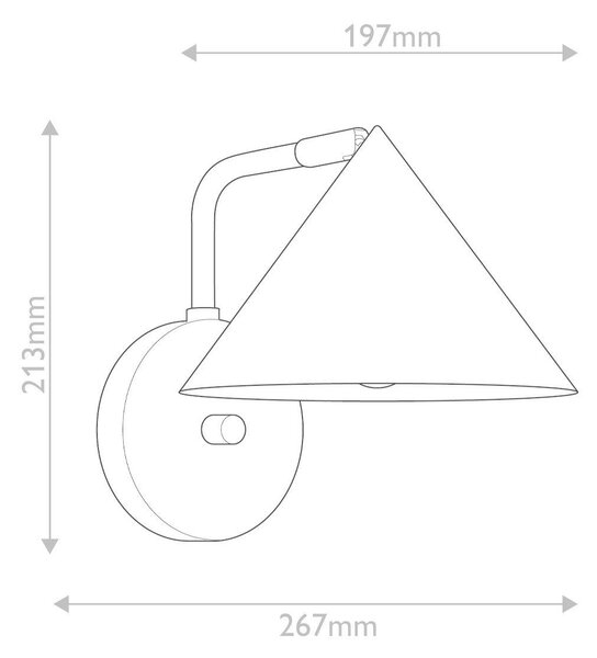 NÁSTENNÉ SVIETIDLO, 21,3/19,7/26,7 cm Elstead Lighting - Interiérové svietidlá