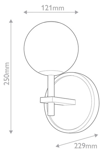 NÁSTENNÉ LED SVIETIDLO, 25/12,1/22,9 cm Elstead Lighting - Interiérové svietidlá