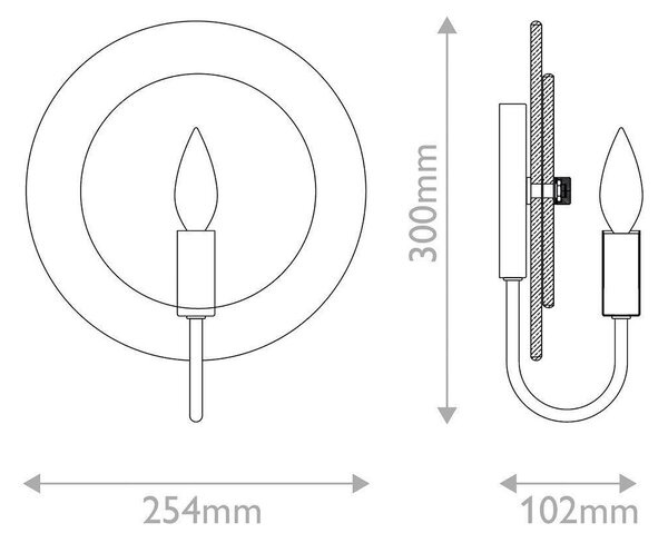 NÁSTENNÉ SVIETIDLO, 30/25,4/10,2 cm Elstead Lighting - Interiérové svietidlá