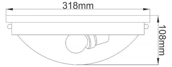 STROPNÉ SVIETIDLO, 31.8/10.8 cm Elstead Lighting - Interiérové svietidlá