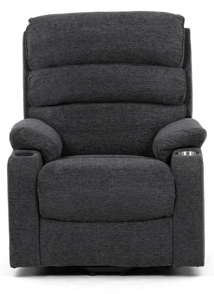TV-S8348 GREY2, Elektrické polohovateľné relaxačné kreslo, 1 motor, sivá látka