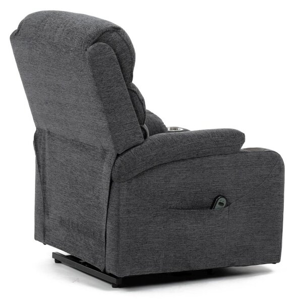 TV-S8348 GREY2, Elektrické polohovateľné relaxačné kreslo, 1 motor, sivá látka