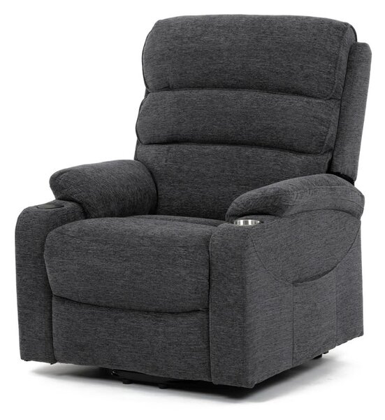 TV-S8348 GREY2, Elektrické polohovateľné relaxačné kreslo, 1 motor, sivá látka