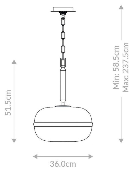 VISIACE SVIETIDLO, 36/58,5 cm Elstead Lighting - Interiérové svietidlá