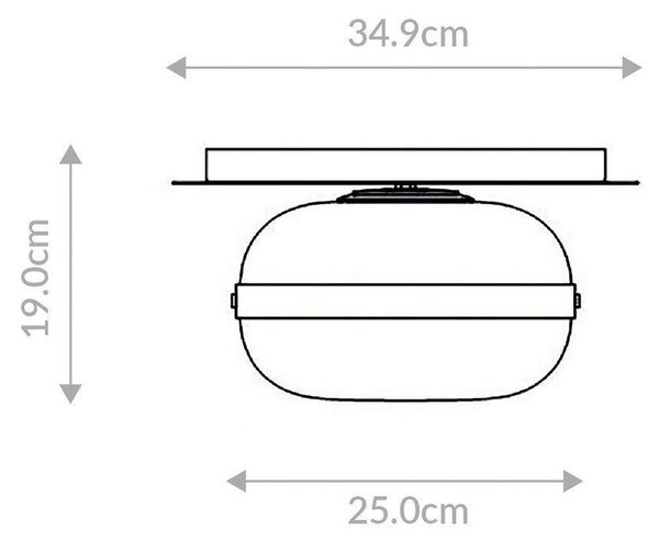 STROPNÉ SVIETIDLO, 25/19 cm Elstead Lighting - Interiérové svietidlá