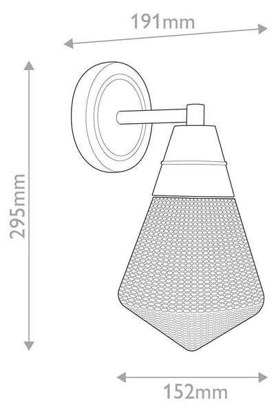 NÁSTENNÉ SVIETIDLO, 29,5/15,2/19,1 cm Elstead Lighting - Interiérové svietidlá