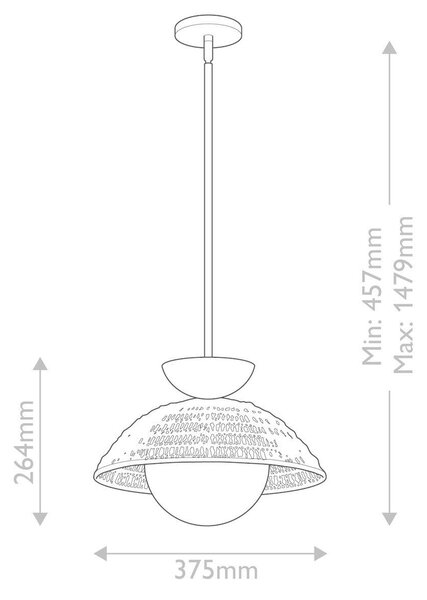ZÁVESNÉ SVIETIDLO, 37,5/26,4 cm Elstead Lighting - Interiérové svietidlá