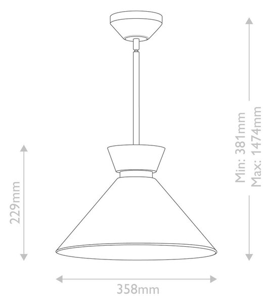 ZÁVESNÉ SVIETIDLO, 22,9/35,8 cm Elstead Lighting - Interiérové svietidlá