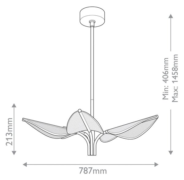 LED LUSTER, 21,3/78,7 cm Elstead Lighting - LED svetlá
