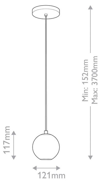 ZÁVESNÉ LED SVIETIDLO, 12,1/11,7 cm Elstead Lighting - Interiérové svietidlá