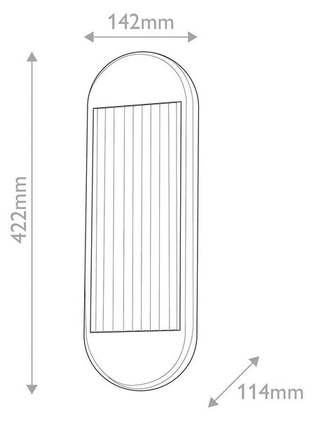NÁSTENNÉ LED SVIETIDLO, 42,2/14,2/11,4 cm Elstead Lighting - Interiérové svietidlá