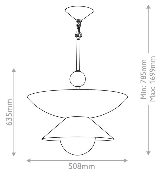 ZÁVESNÉ SVIETIDLO, 78,5/50,8/50,8 cm Elstead Lighting - Interiérové svietidlá