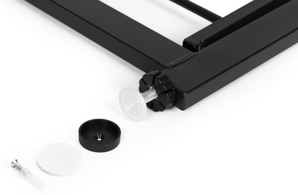 ECOTOYS Bezpečnostná zábrana 74-132 cm na schody a dvere - čierna ECOTOYS
