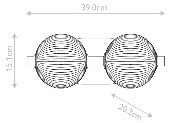 NÁSTENNÉ LED SVIETIDLO, 15,1/39/20,3 cm Elstead Lighting - Interiérové svietidlá