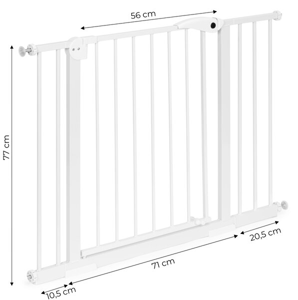 EcoToys Detská bezpečnostná zábrana 74-105 cm na schody a dvere