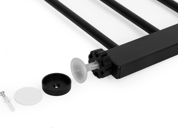 EcoToys Bezpečnostná závorová brána 74-80 cm na schody a dvere kovové drevo
