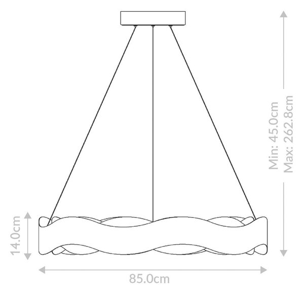LUSTER, 85/45 cm Elstead Lighting - Interiérové svietidlá