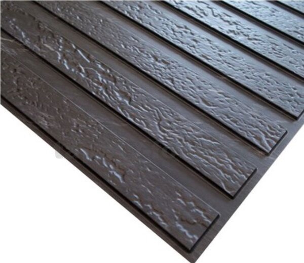 Obkladové panely 3D PVC TP10034021, cena za kus, rozmer 970 x 500 mm, kamenné pásy čierne, GRACE