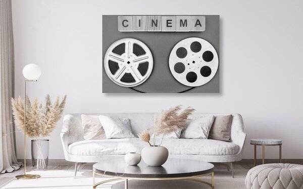 Obraz filmová páska v čiernobielom prevedení