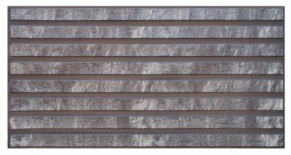 Obkladové panely 3D PVC TP10034020, cena za kus, rozmer 955 x 480 mm, lamely kameň tmavo sivý, GRACE