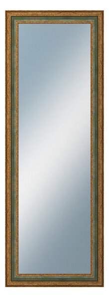 DANTIK - Zrkadlo v rámu, rozmer s rámom 50x140 cm z lišty HRAD zelená (3005)
