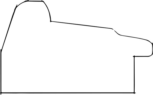 DANTIK - Zrkadlo v rámu, rozmer s rámom 50x140 cm z lišty STEP tmavošedá (3021)