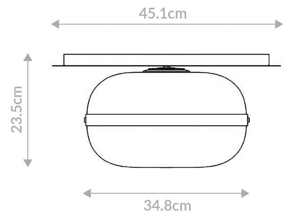 STROPNÉ SVIETIDLO, 34,8/23,5 cm Elstead Lighting - Interiérové svietidlá